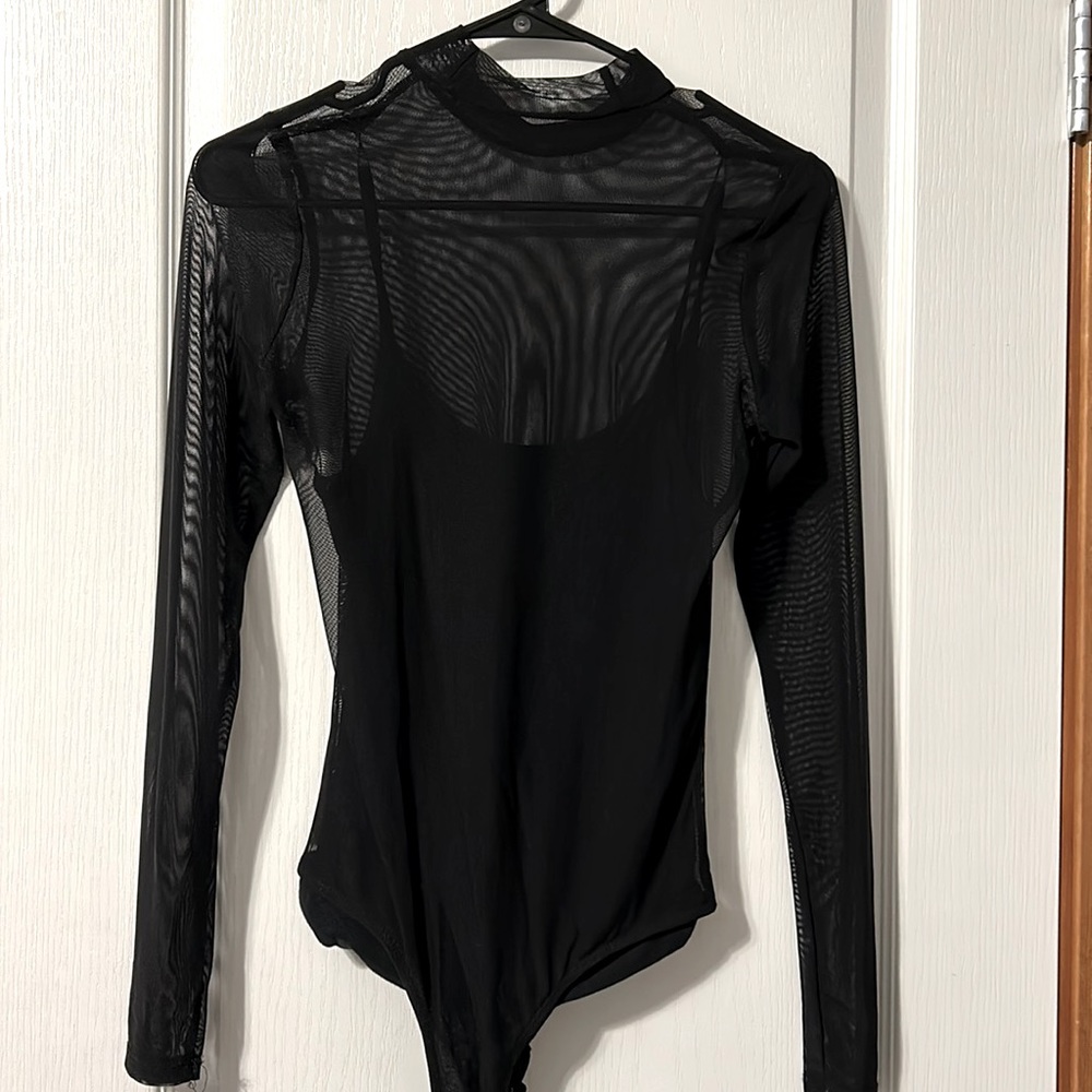 Hollister, sheer bodysuit size small